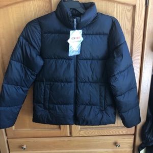 Black 32 Degrees Heat Packable Puffer Jacket